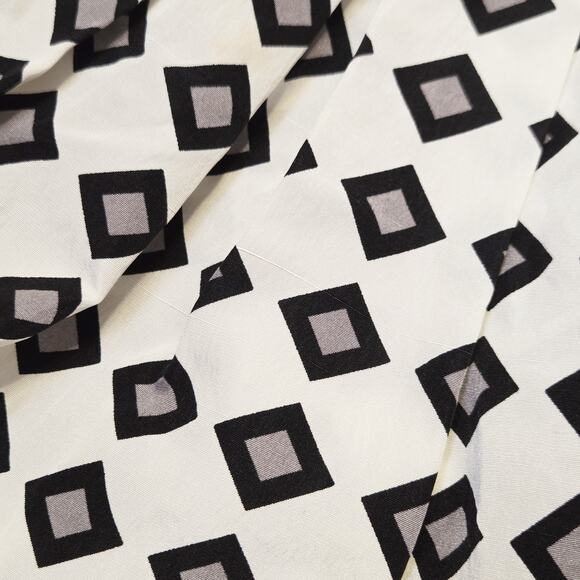 Vintage VERA WANG Y2K Lavender Label Geometric Velvet Trim Skirt 6 40 - Picture 3 of 3